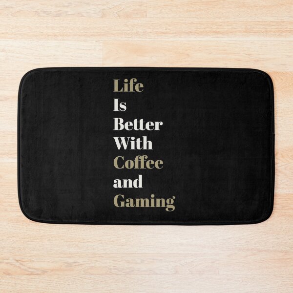 Item preview, Life is Better With Coffee and Gaming (Dark Green and Grey). designed and sold by SacredsDesigns.