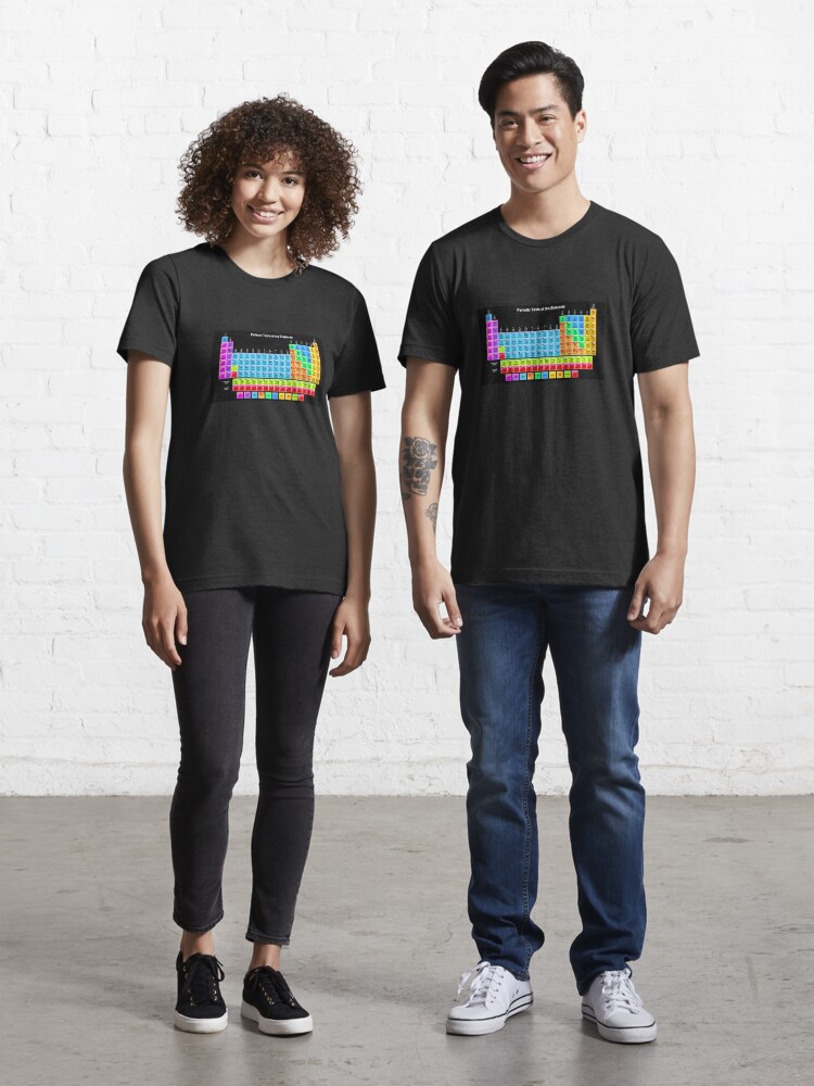 camiseta tabla periodica