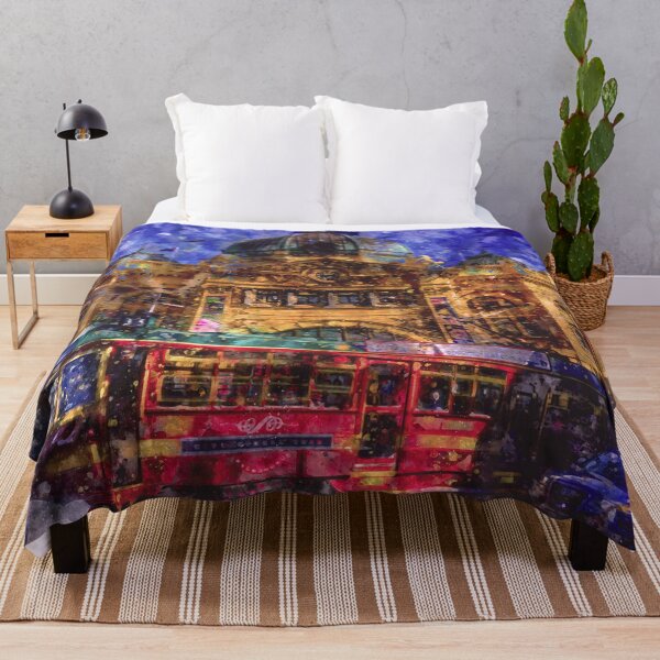 Item preview, City Circle Tram and Flinders Street Station Watercolor designed and sold by Steven Jodoin.