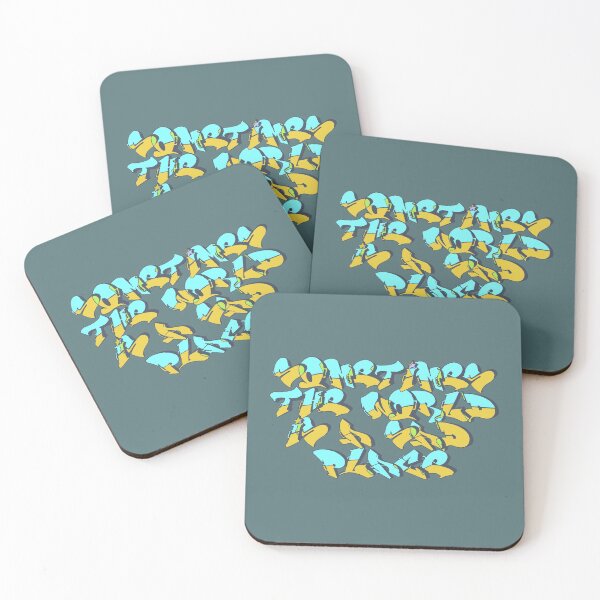 Item preview, Sometimes The World Is A Sad Place - Blue, Yellow Graffiti designed and sold by Chubuter.