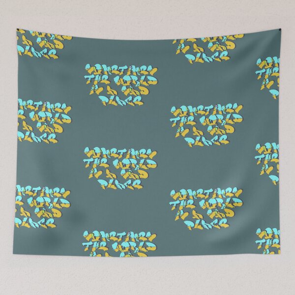 Item preview, Sometimes The World Is A Sad Place - Blue, Yellow Graffiti designed and sold by Chubuter.