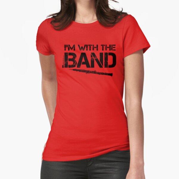 I'm With The Band - Oboe (Black Lettering) Fitted T-Shirt