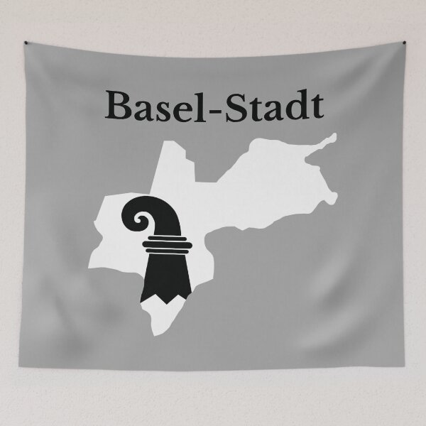 Item preview, Basel Stadt Canton Map Flag, Switzerland designed and sold by marosharaf.