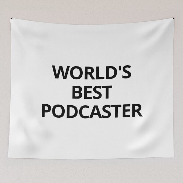 Item preview, World's Best Podcaster | Funny Podcast designed and sold by CozyMarket.