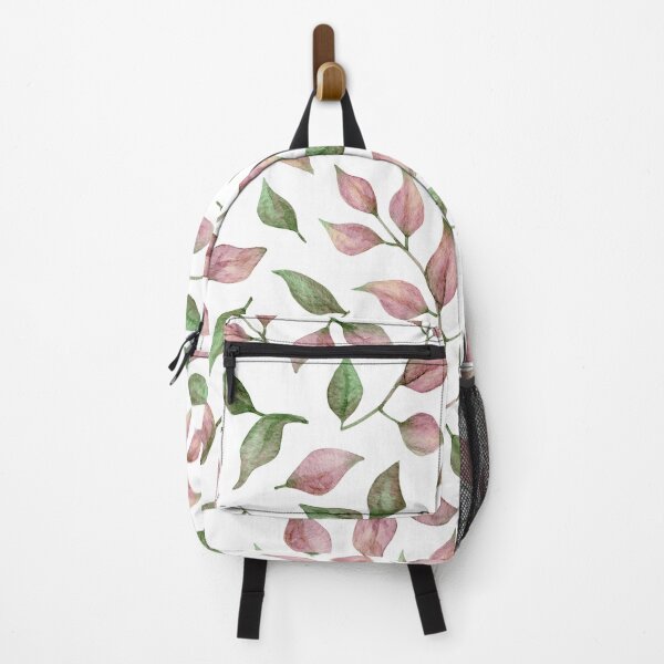 Item preview, Watercolor Vines Pink Leaves Floral Garden designed and sold by JimNEmDesigns.