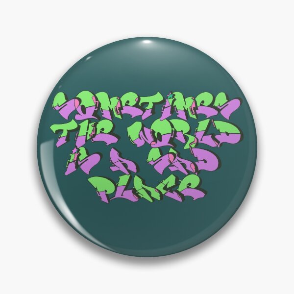 Item preview, Sometimes The World Is A Sad Place - Purple, Green Graffiti designed and sold by Chubuter.