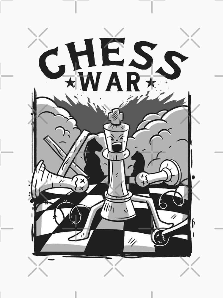 Chess funny chess war design by DrosoMan