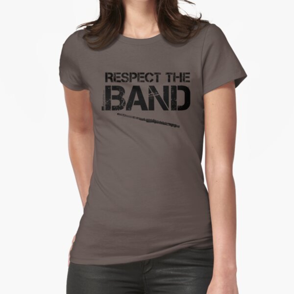 Respect The Band - Flute (Black Lettering) Fitted T-Shirt