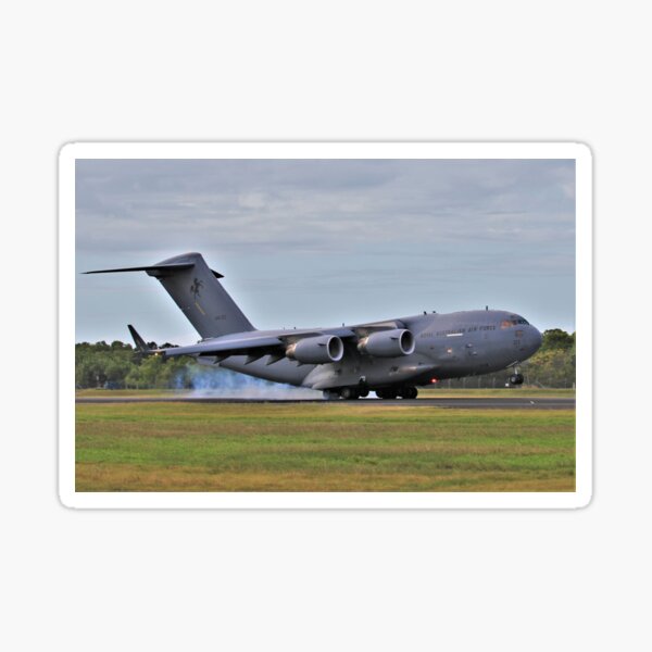 Vista previa del artículo con la obra «RAAF C17 Ahumar en la red.», diseñado y vendido por JulietWhiskey.