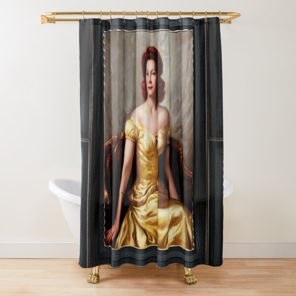 Portrait Of A Lady by Nikolai Vasilievich Kharitonov Fine Art Old Masters Reproduction Shower Curtain