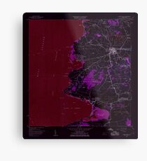 USGS TOPO Map Puerto Rico puerto real pr histmap Inverted Metal Print