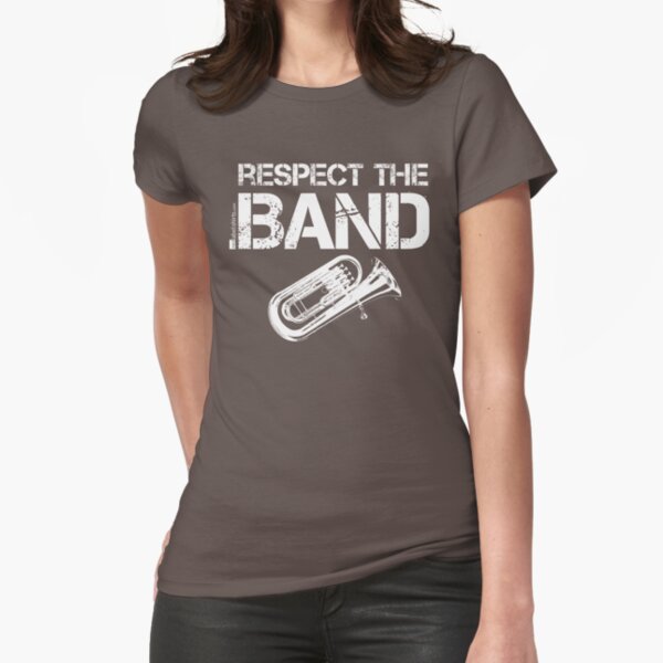 Respect The Band - Baritone (White Lettering) Fitted T-Shirt