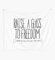 Raise A Glass Wall Tapestry