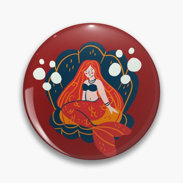 Item preview, Mermaid world - red marmaid princess - cute designed and sold by Atleta-Cali.