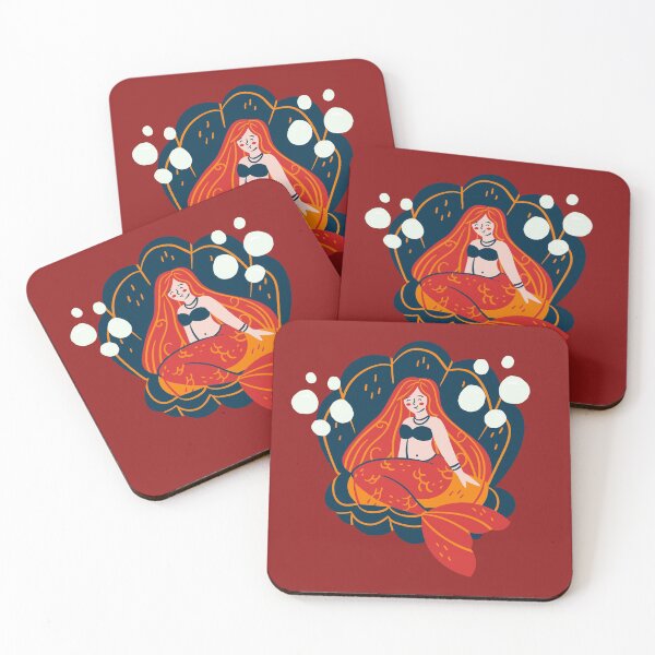Item preview, Mermaid world - red marmaid princess - cute designed and sold by Atleta-Cali.