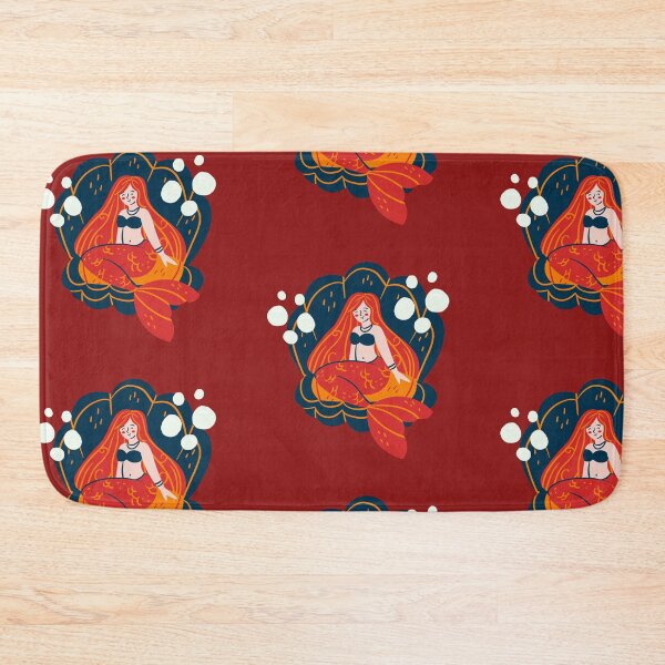 Item preview, Mermaid world - red marmaid princess - cute designed and sold by Atleta-Cali.