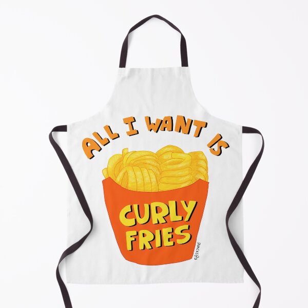 Item preview, All I want is Curly Fries designed and sold by Snacks-At-3.