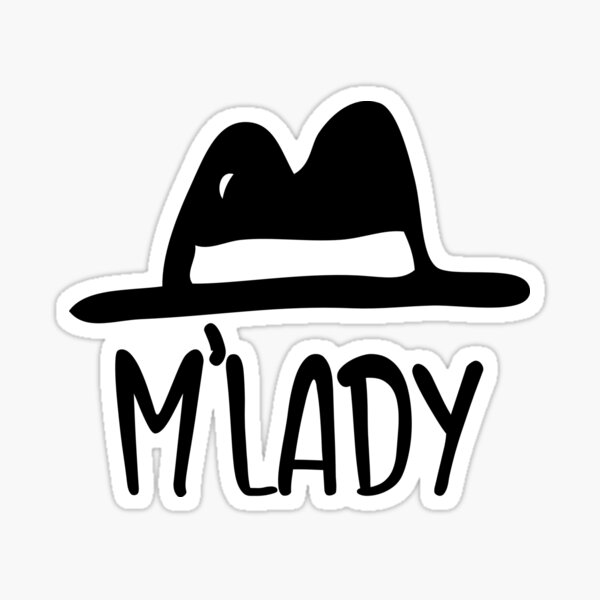 "My Lady Fedora" Sticker for Sale by WachiA Redbubble