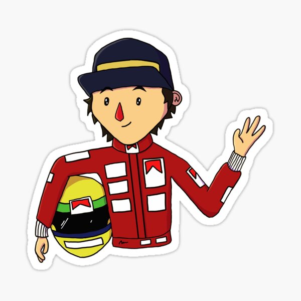 Ayrton Senna Stickers | Redbubble