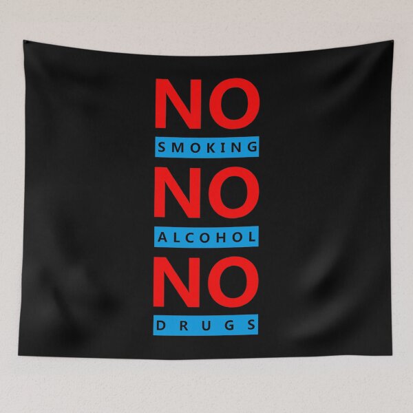Item preview, NO Smoking NO Alcohol NO Drugs designed and sold by hatimelhag.