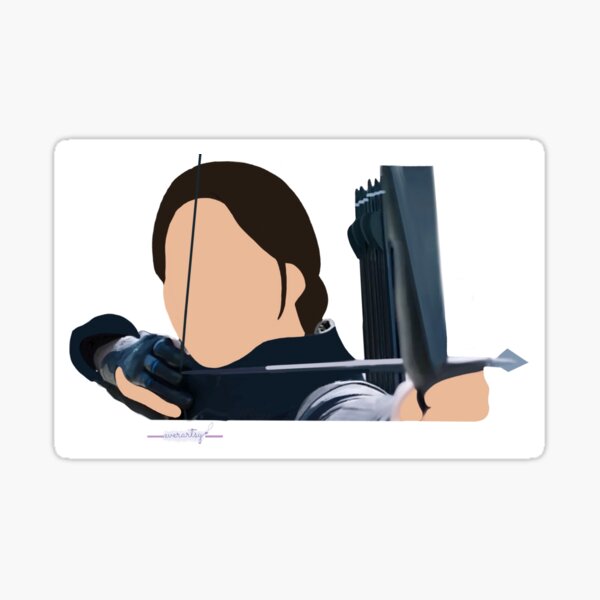 Katnis Everdeen The Hunger Games Sticker For Sale By Evevice Redbubble 7817