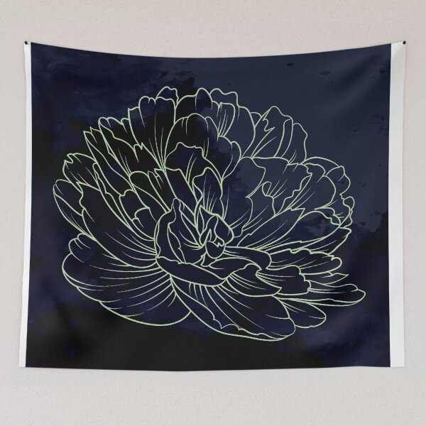 Aperçu de l'œuvre fleur abstraite aquarelle créée et vendue par Doucheka.