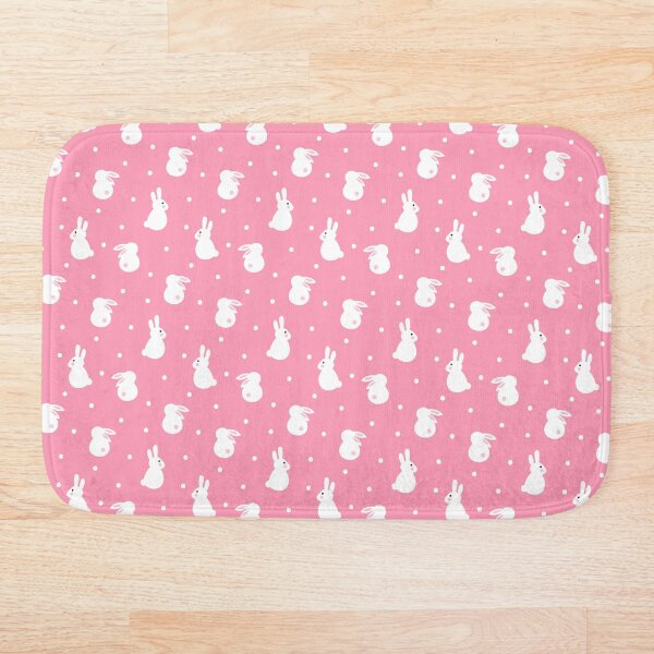 Item preview, Cute Pink Rabbit Polka Dot Pattern designed and sold by ButterandCheese.