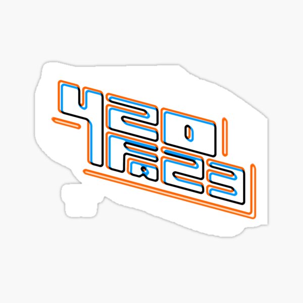 420FAZ3 - Logotipo blanco Pegatina