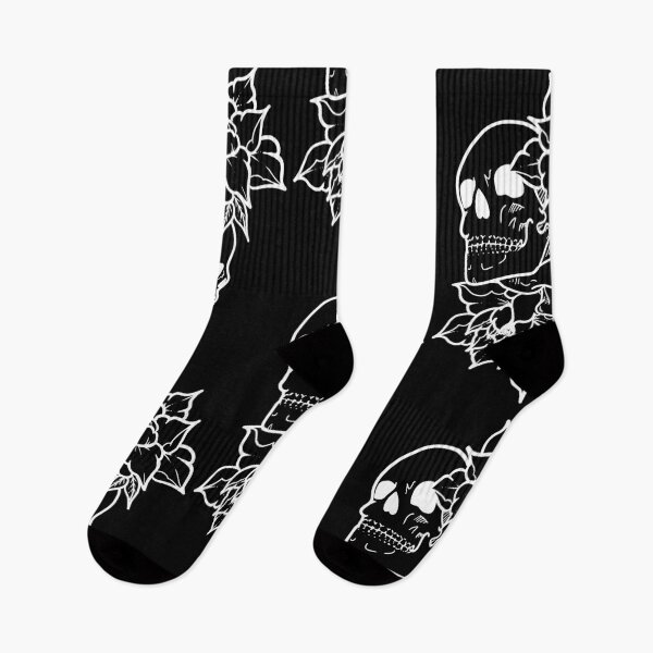 Item preview, Skulls and Flowers (negative) designed and sold by StatClothing.