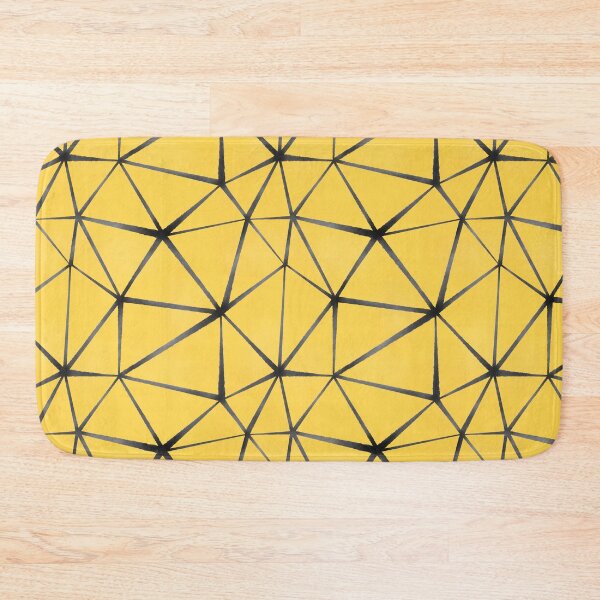 Item preview, triangles gray on yellow background for textile sportswear leggings designed and sold by IriSev.