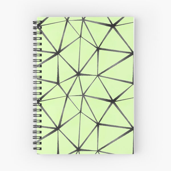 Aperçu de l'œuvre triangles aquarelles gris sur fond vert pour leggings sportswear textile créée et vendue par IriSev.