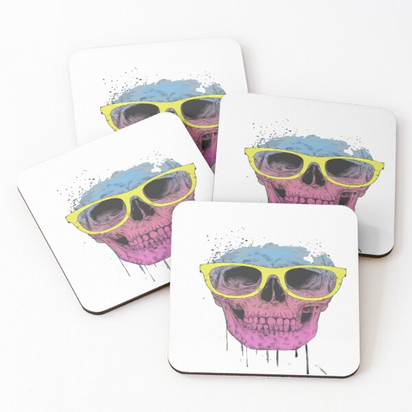 Item preview, popart skullwith glasses balaz designed and sold by jaidencla.