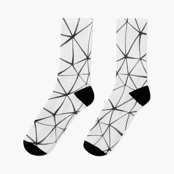 Item preview, grаy watercolor triangles on white background for textile sportswear leggings designed and sold by IriSev.