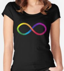 Autistic Pride Symbol Women's Fitted Scoop T-Shirt