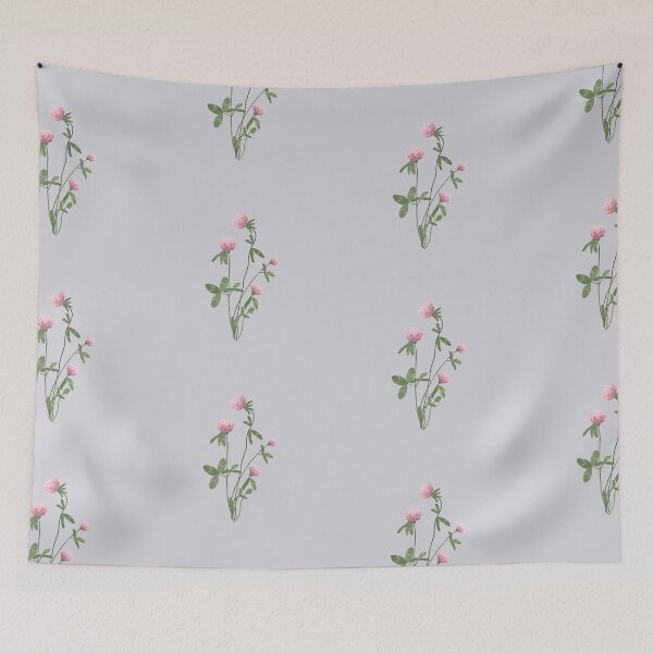 Item preview, Illustration feminine flower - red clover designed and sold by Youandthenorth.