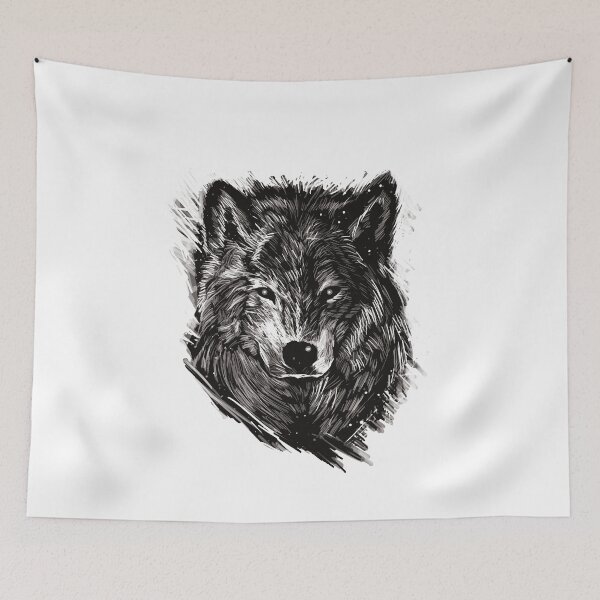 Item preview, Wolf Head Portrait designed and sold by NoSpecialShop.