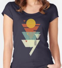 Sun. Sea. Sand. Shark. Women's Fitted Scoop T-Shirt