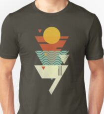 Sun. Sea. Sand. Shark. Unisex T-Shirt