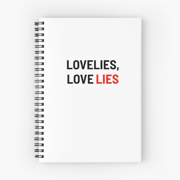 Item preview,  Lovelies, Love lies. Pun (wordplay) design. White backgound designed and sold by Ziyodus.