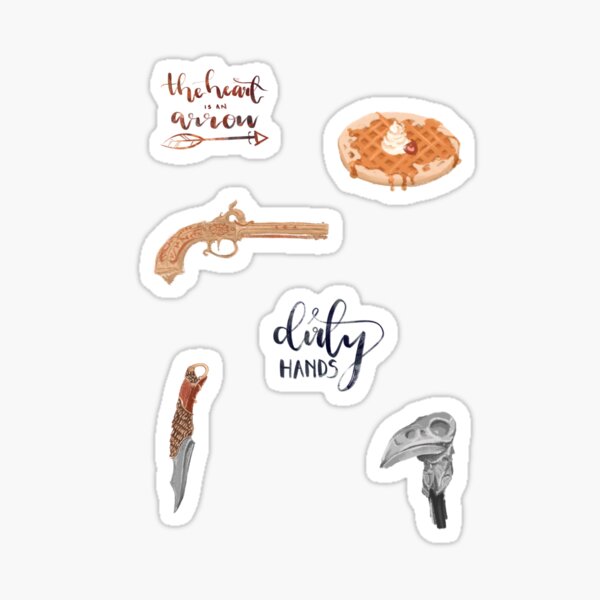 Item preview, six of crows inspired sticker set pack designed and sold by bookisheunoia.