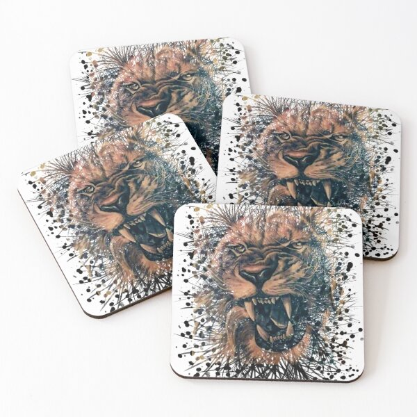 Item preview, Fierce lions face designed and sold by attracdionz.