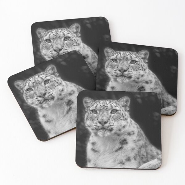 Item preview, Snow Leopard Portait in Black and White designed and sold by Catherine Reading.