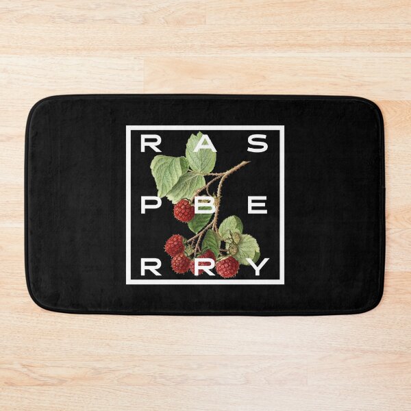 Item preview, Raspberry Fruit Boxed Typography  designed and sold by Magic-Moon.
