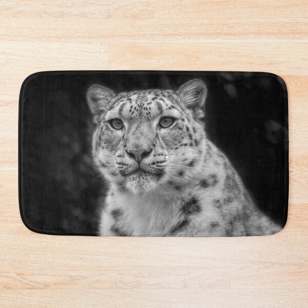 Item preview, Snow Leopard Portait in Black and White designed and sold by Catherine Reading.
