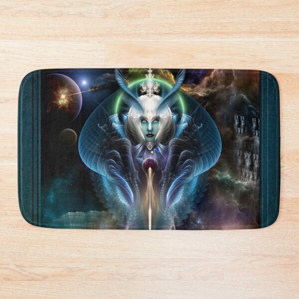 Item preview, Thera Queen Of The Galaxy Fractal Art Portrait designed and sold by Xzendor7 Digital Art Creations.
