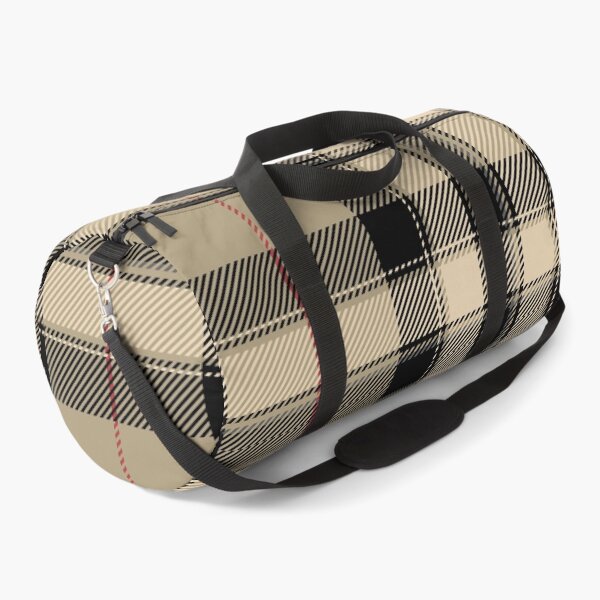 Multi coloured tartan patterns background Duffle Bag