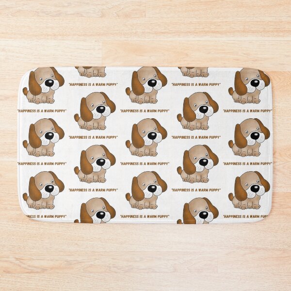 Item preview, " HAPPINESS IS A WARM PUPPY " DOG DESIGN  designed and sold by findsbyjune374.