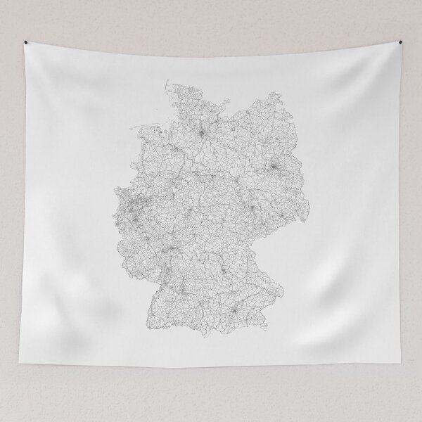 Item preview, Germany Map, Art Print By LandSartprints designed and sold by LandSartprints.