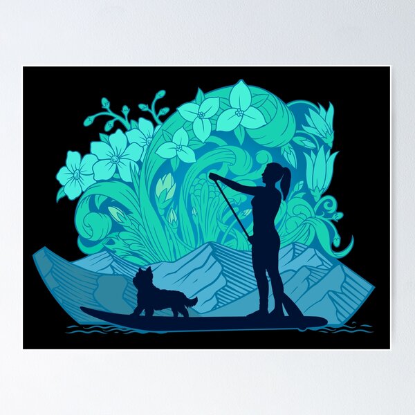 Item preview, Stand Up Paddle Boarding with Dog  designed and sold by Vancity Printees.