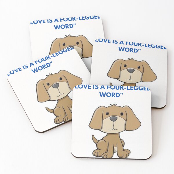 Item preview, " LOVE IS A FOUR-LEGGED WORD " DOG DESIGN  designed and sold by findsbyjune374.